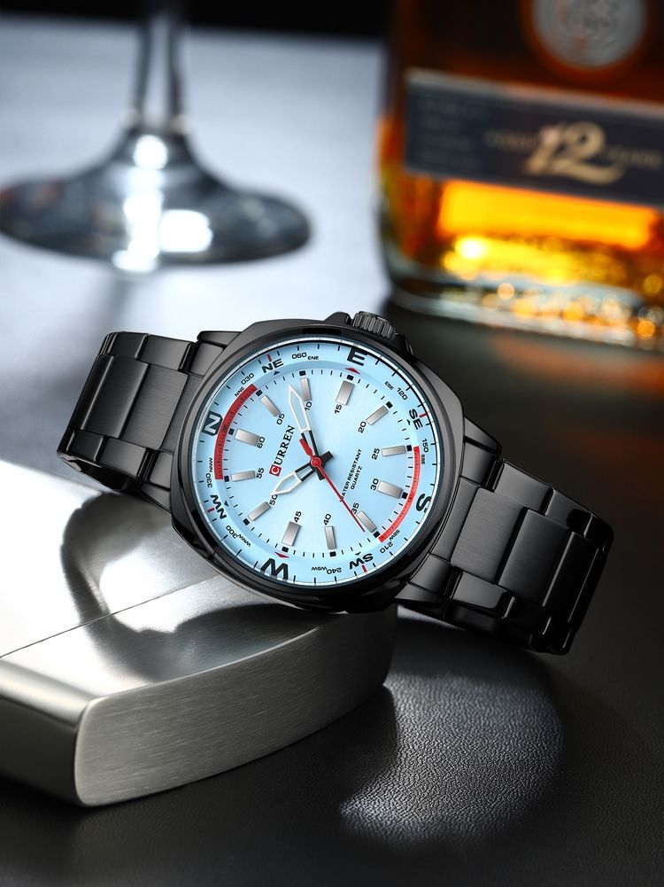 curren limited edition waterproof watch for men – cu8455g-c