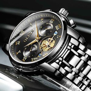 olevs stylish waterproof watch for men – ol2859m-1