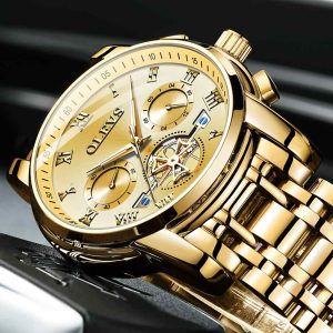 olevs classic waterproof watch for men – ol2859m-3