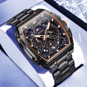 olevs stylish waterproof watch for men – ol2942m-8