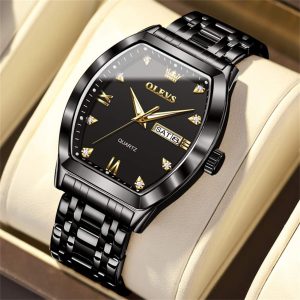 olevs classic waterproof watch for men – ol5528m-1