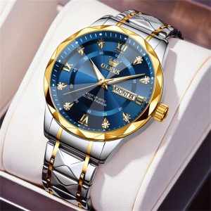 olevs trending waterproof watch for men – ol5609m-1